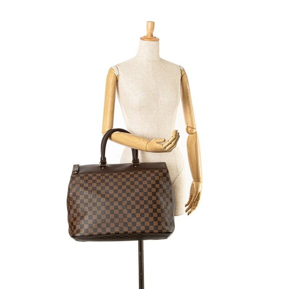 LOUIS VUITTON Brown Damier Leather Boston Bag - Picture 8 of 8